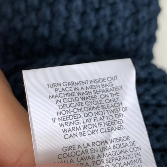 CAbi Cowl Neck Sweater Women XS Navy Blue - Picture 7 of 8